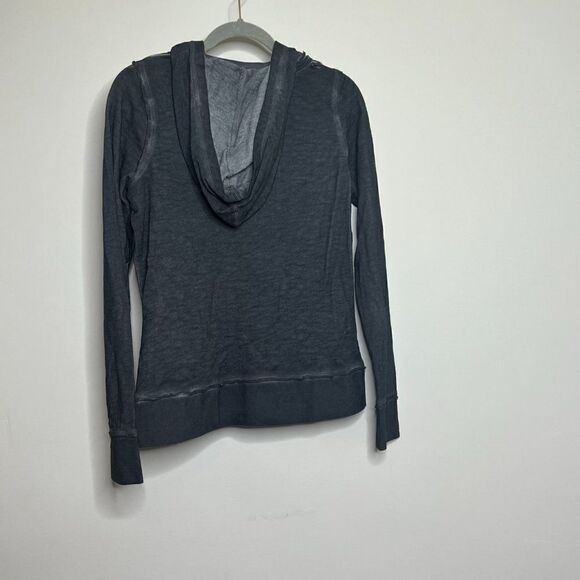 Genuine Motor Clothes sequin Gray Long Sleeve Pockets Pullover Hoodie Medium - Picture 2 of 5